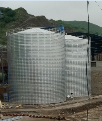 郧阳粮食钢板仓的安装全过程不用热焊接